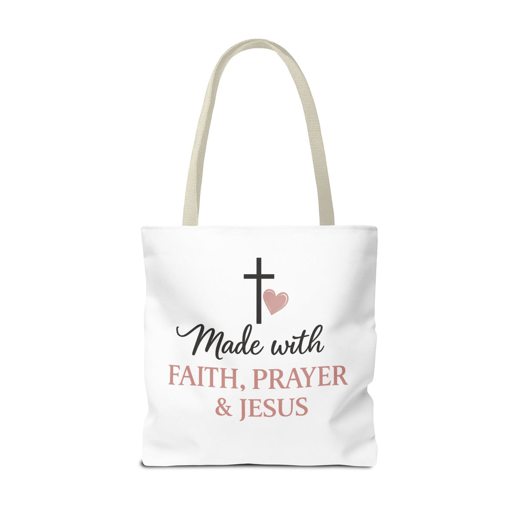 Christian Tote Bag for Women | Jesus Is My Main Ingredient | Faith Based Tote | Bible Study Bag | Church Bag | Philippians 4:13 Gift