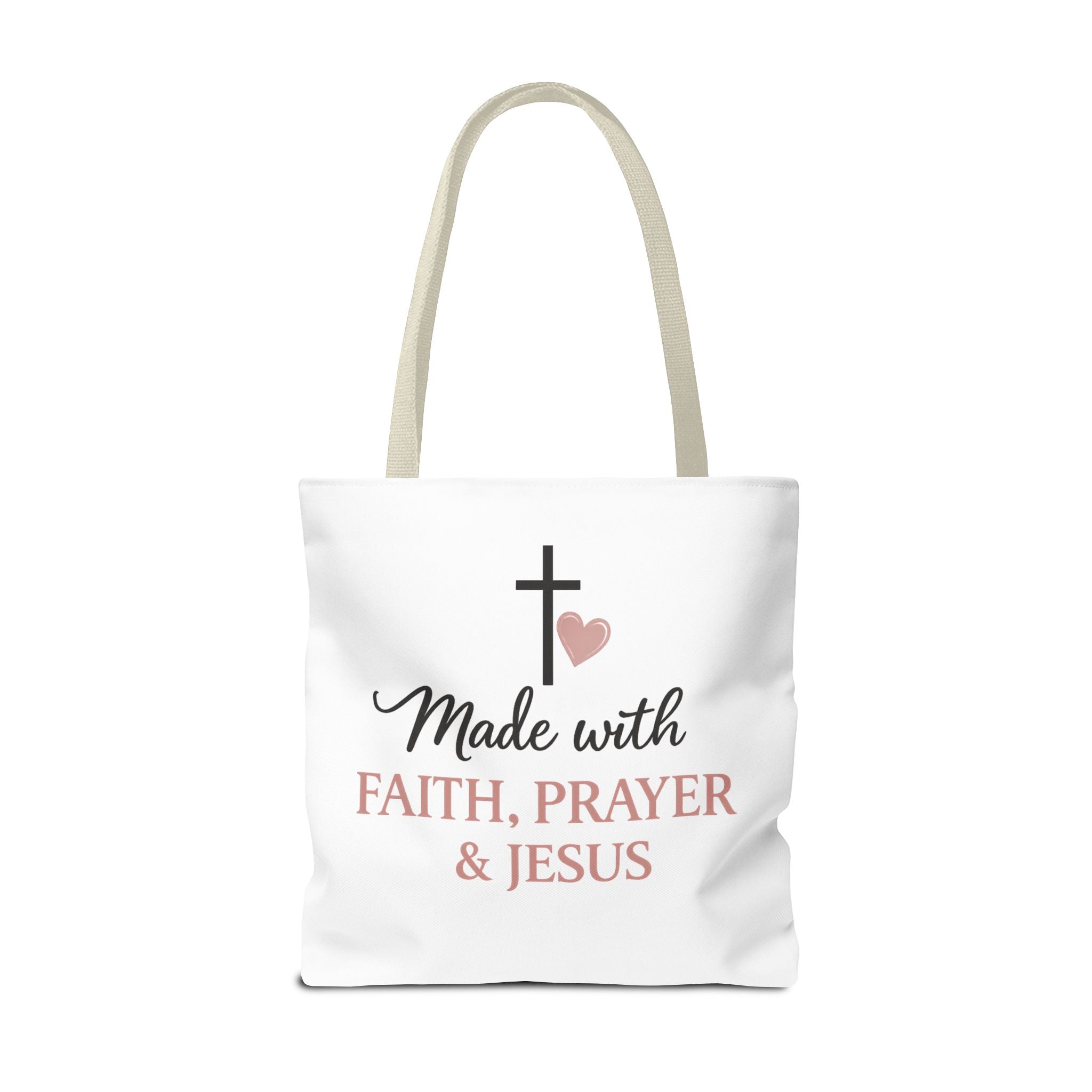 Christian Tote Bag for Women | Jesus Is My Main Ingredient | Faith Based Tote | Bible Study Bag | Church Bag | Philippians 4:13 Gift