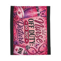 Nurse Off Duty Do Not Disturb Blanket | Cute Pink RN Throw Blanket | Nurse Life Cozy Gift | Night Shift Nurse Decor