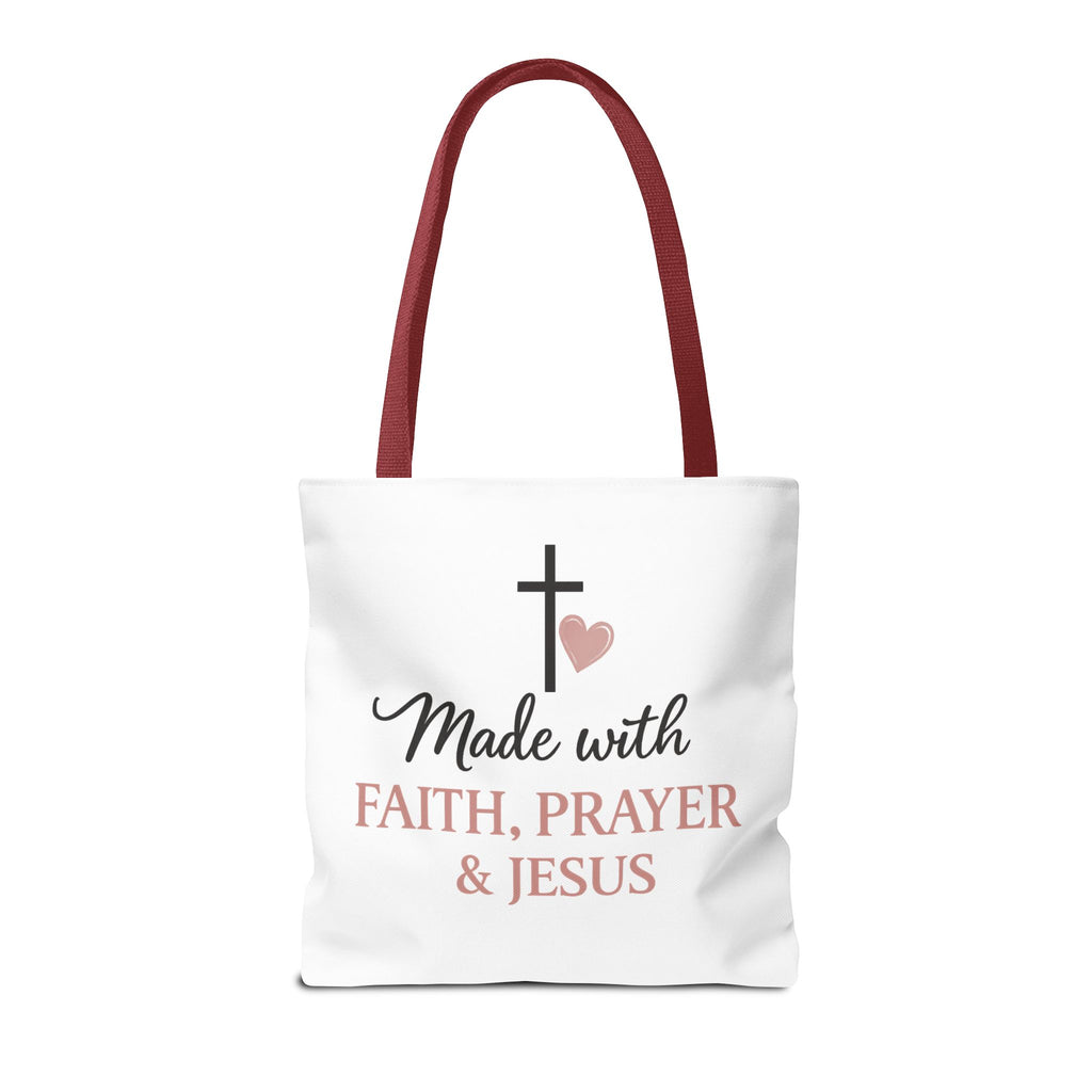 Christian Tote Bag for Women | Jesus Is My Main Ingredient | Faith Based Tote | Bible Study Bag | Church Bag | Philippians 4:13 Gift