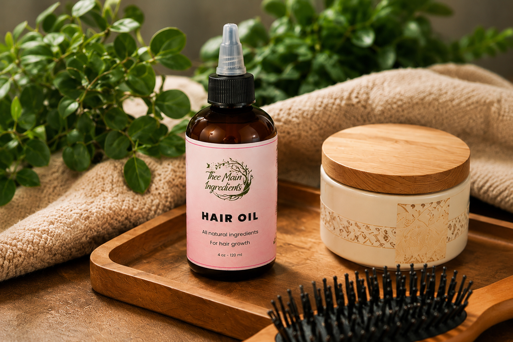 Coffee Infused Hair Growth Oil by Thee Main Ingredients